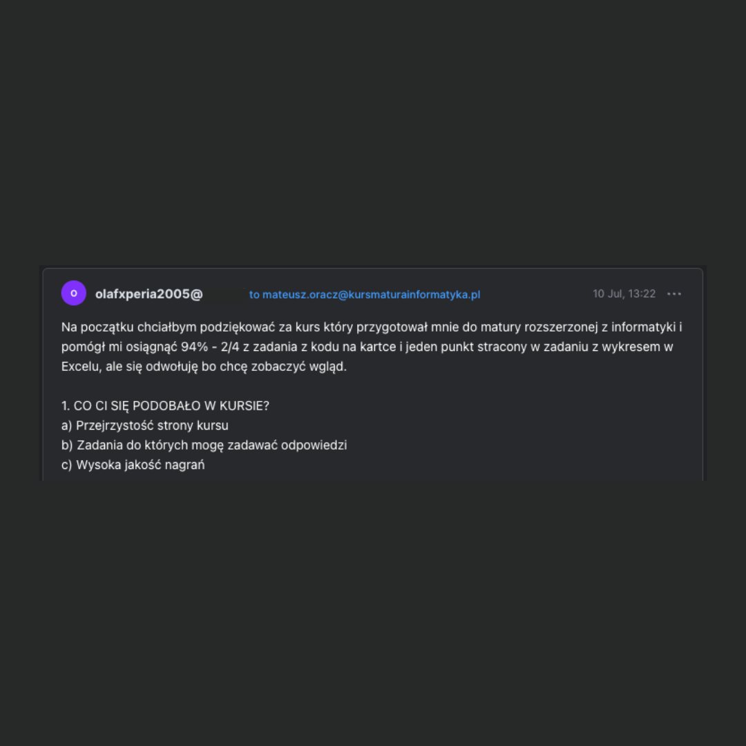 Opinia ucznia Olaf-2025
